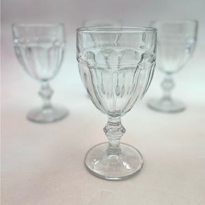 S/4 Libbey Duratuff Gibralta Water Goblets